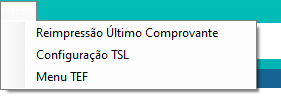 menu tef pdv